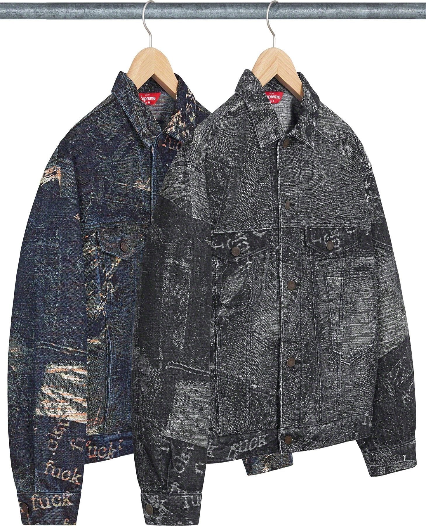 Archive Denim Jacquard Trucker Jacket